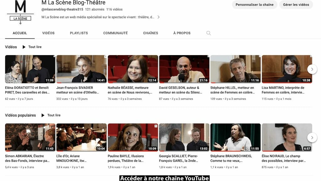 Critiques théâtre